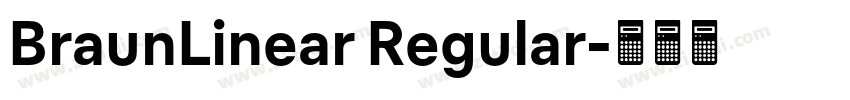 BraunLinear Regular字体转换